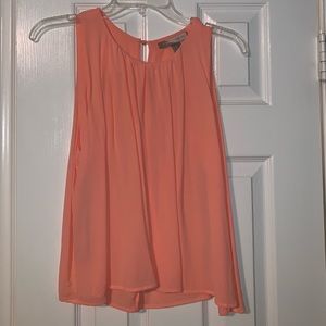 Shortsleeved flowy peach top